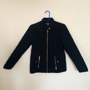 Zara for girls, authentic outwear dark blue jacket with snap buttons